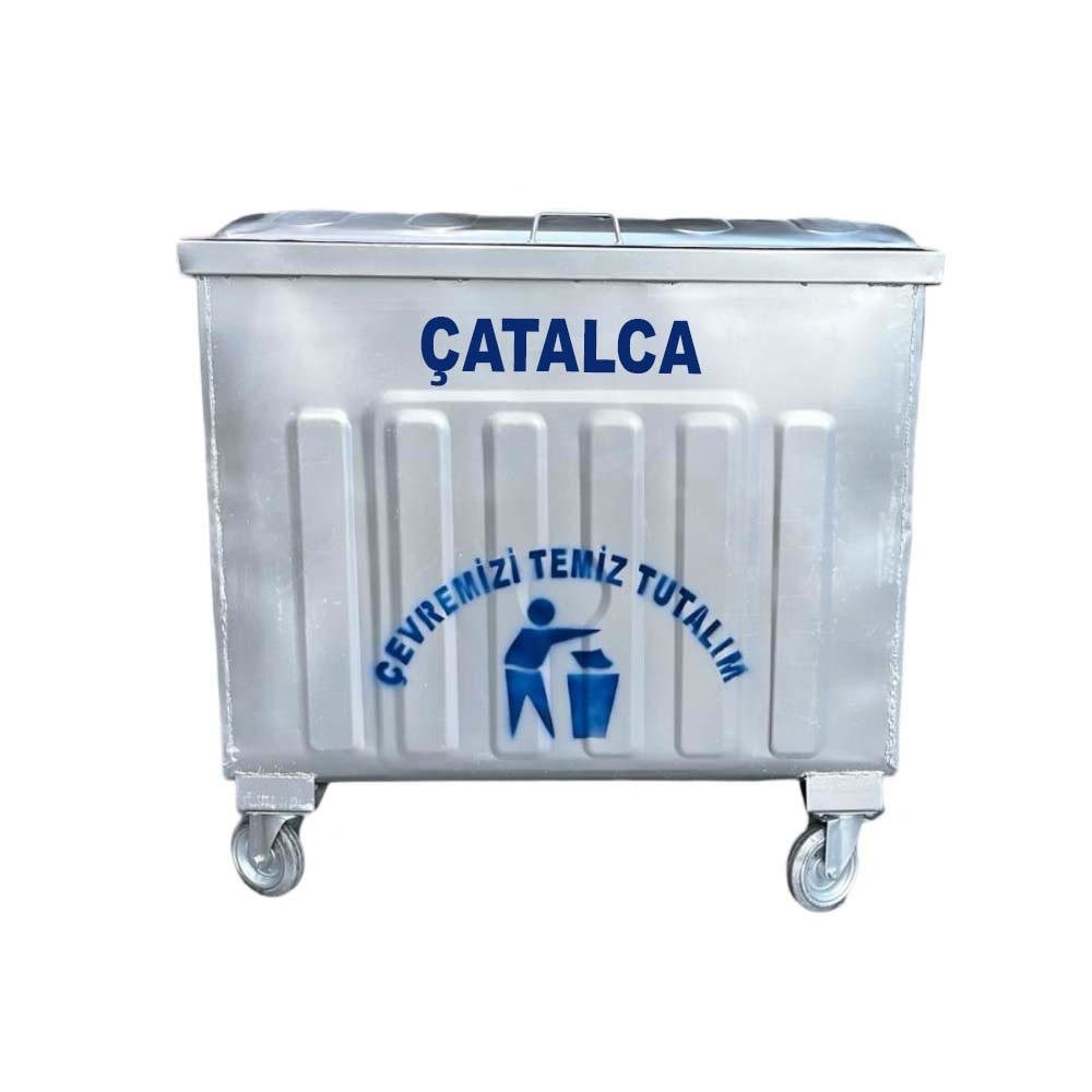 Çatalca 800 Litre Metal Çöp Konteyneri